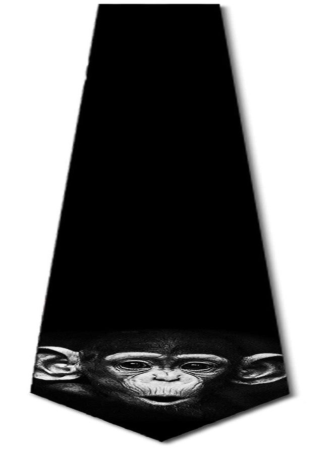 Three Rooker Chimpanzee Ties Mens Animal Monkey Necktie - Image 4